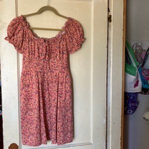 J. Crew Puff Sleeve Peasant Mini Dress